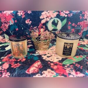 BBW Bridgerton candles & crown candle holder